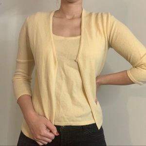 Cashmere Ann Taylor Cardigan Sweater Set